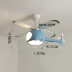 Lampara De Techo Infantil Led Helicoptero - Imagen 2