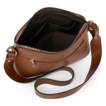 Bolso Cartera Bandolera Dama Doble Cierre Exterior Cuero Pu - Imagen 8