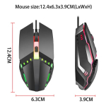 Mouse Gamer 1600 Dpi Regulable Comodo Facil Movimiento - Imagen 7