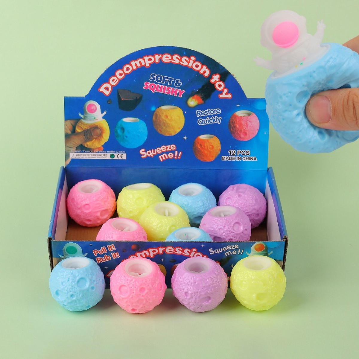 Amansaloco Apretar Fidget Toy Squish Antistress Astronauta - Imagen 6