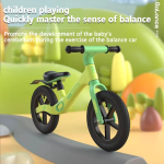 Bicicleta Metal Sin Pedales P/ Niños Ruedas Goma +accesorios - Imagen 13