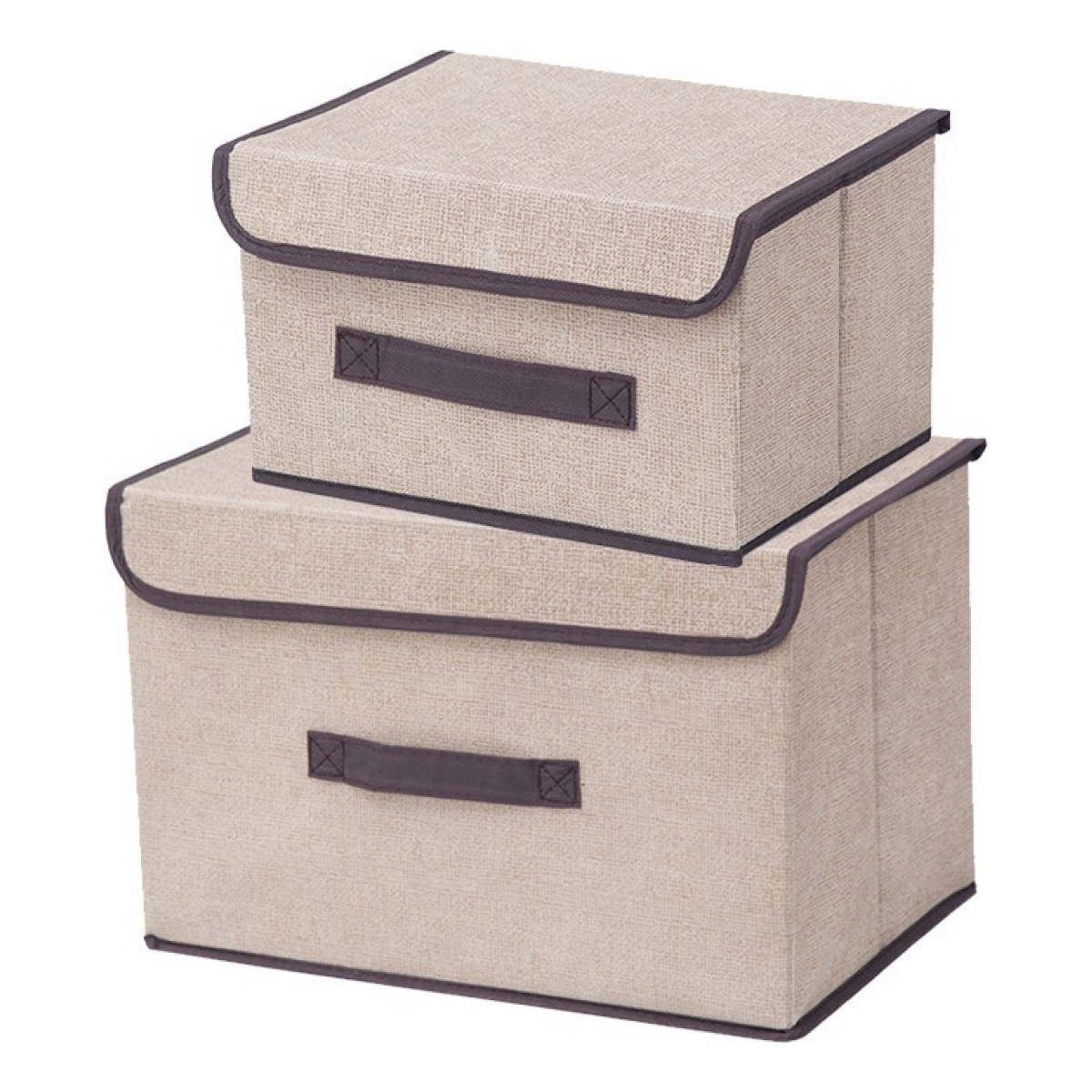 Set X2 Organizador Ropa Caja Almacenamiento De Tela Plegable - Imagen 1