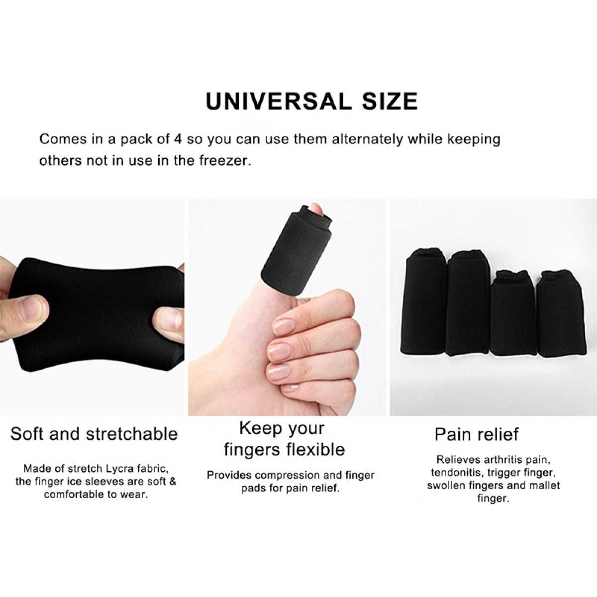 Protector De Gel Para Dedos Venda Flexible Calor Frio - Imagen 6