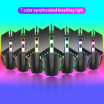 Mouse Gamer 1600 Dpi Regulable Comodo Facil Movimiento - Imagen 3