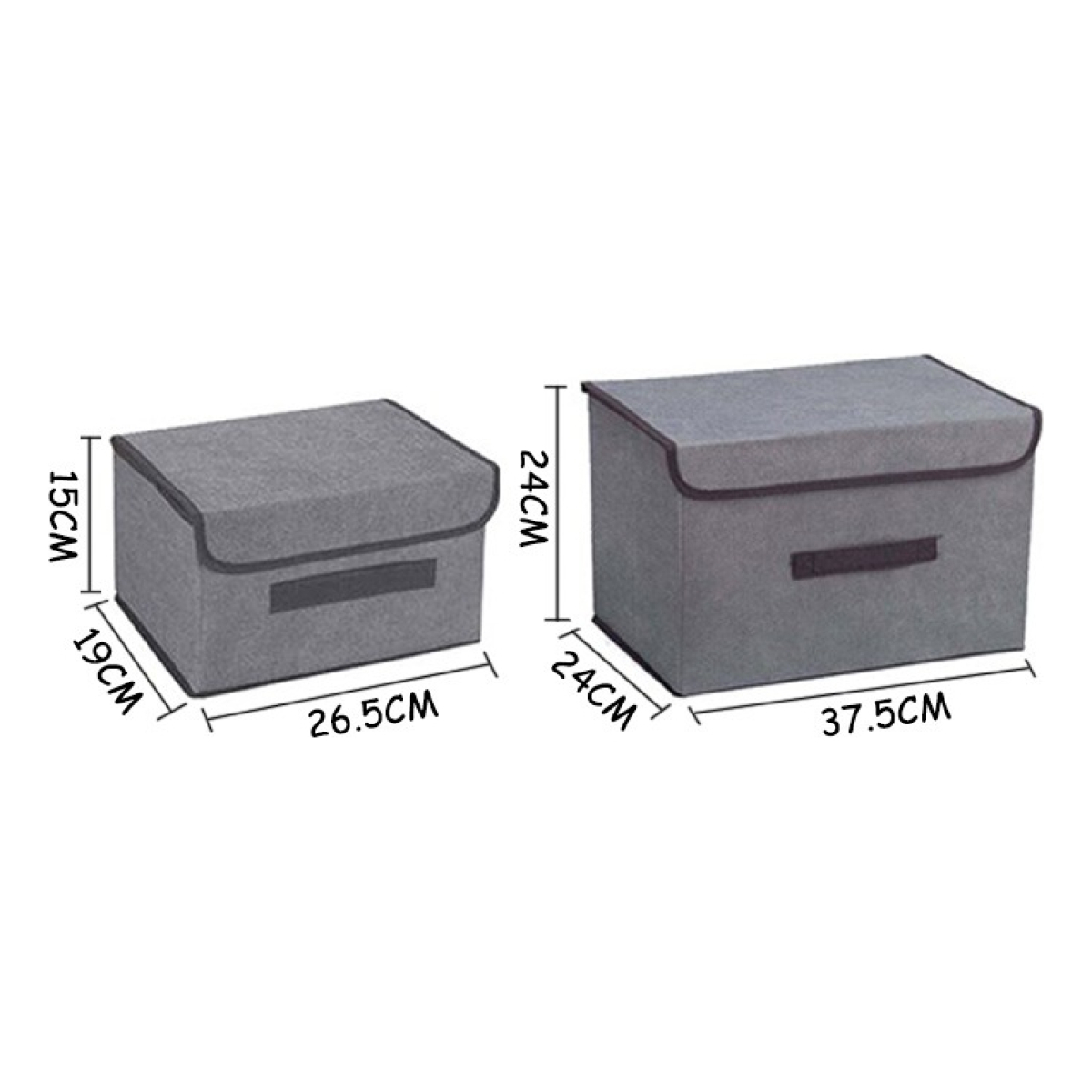 Set X2 Organizador Ropa Caja Almacenamiento De Tela Plegable - Imagen 14