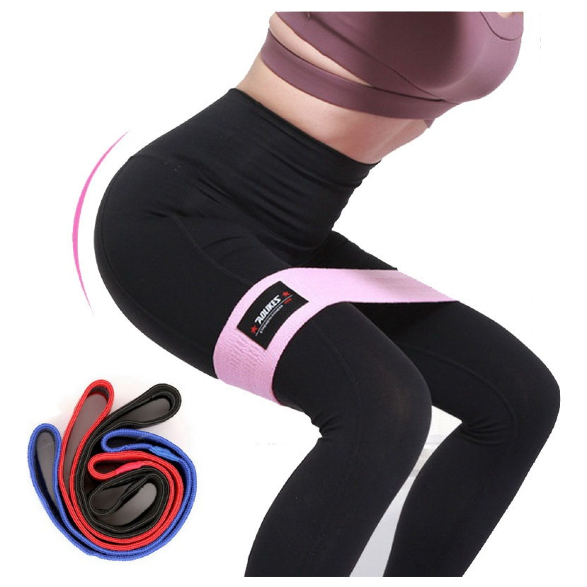 Banda Elastica Tela Resistencia Fitness Pilates Gym Yoga - Imagen 7