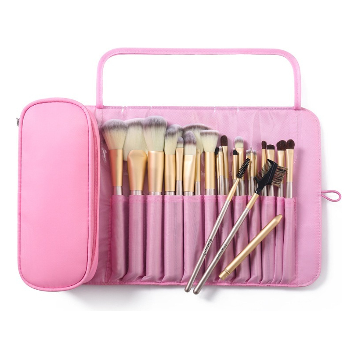 Bolso Organizador Maquillaje Compartimientos Enrollable - Imagen 1