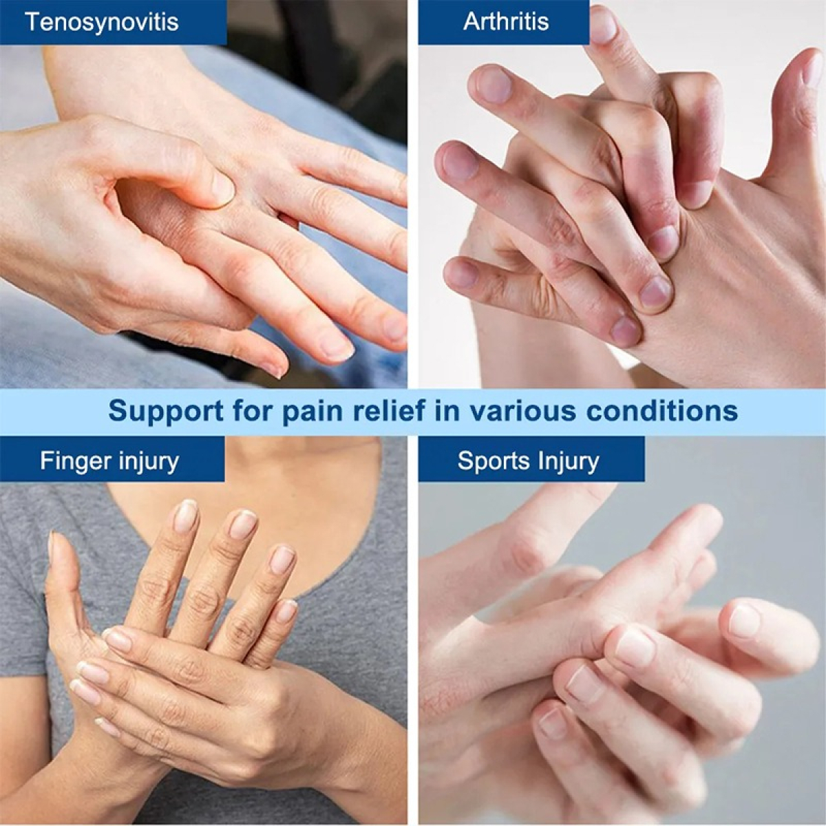 Protector De Gel Para Dedos Venda Flexible Calor Frio - Imagen 10