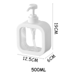 Botella Dispensador Para Jabon O Cremas 500ml - Imagen 2
