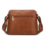 Bolso Cartera Bandolera Dama Doble Cierre Exterior Cuero Pu - Imagen 2