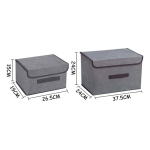 Set X2 Organizador Ropa Caja Almacenamiento De Tela Plegable - Imagen 7