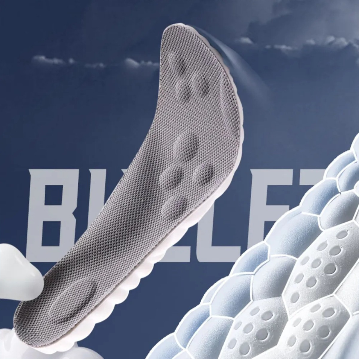 Plantillas Para Calzado Varios Talles Acolchonado Forma Nube - Imagen 10