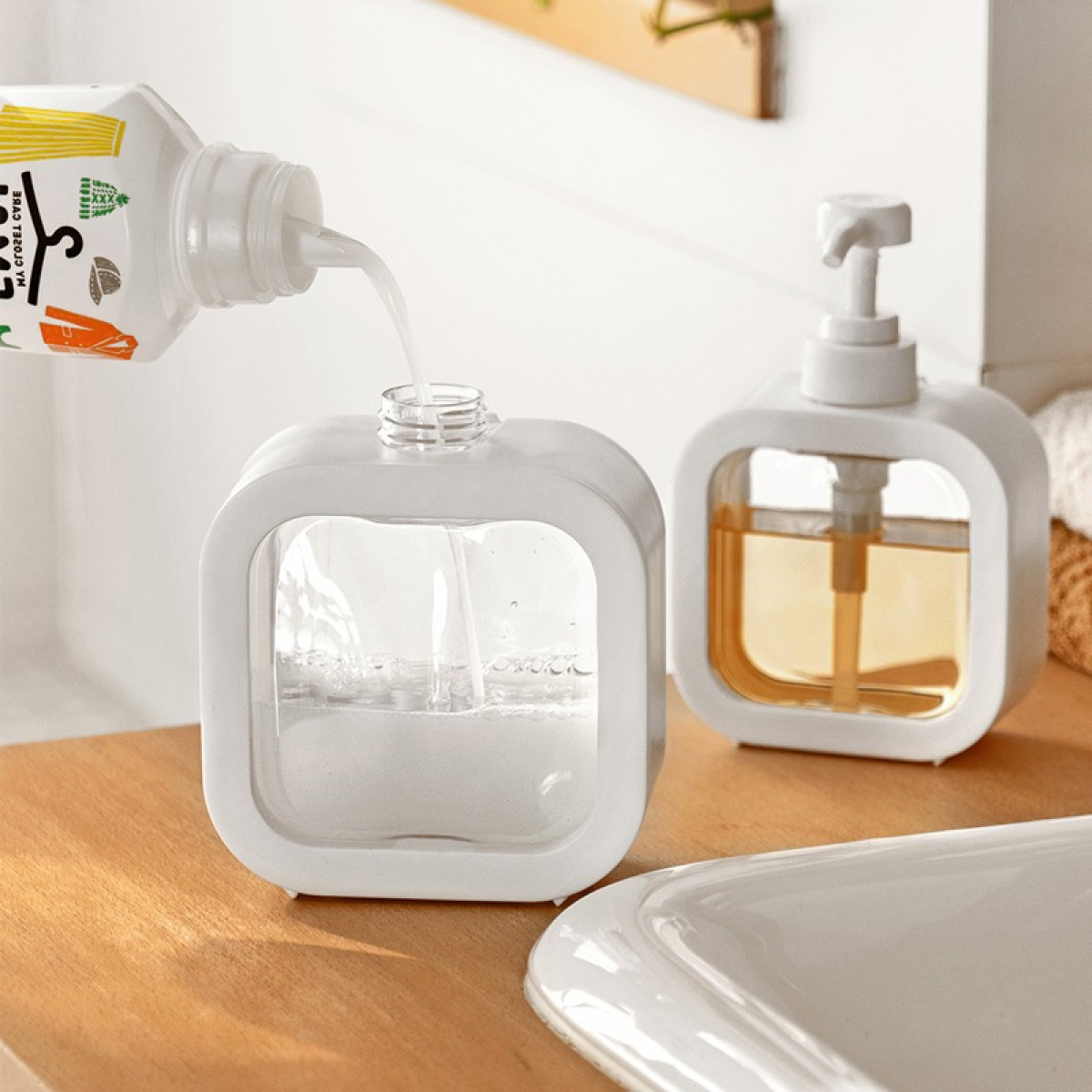 Botella Dispensador Para Jabon O Cremas 500ml - Imagen 5