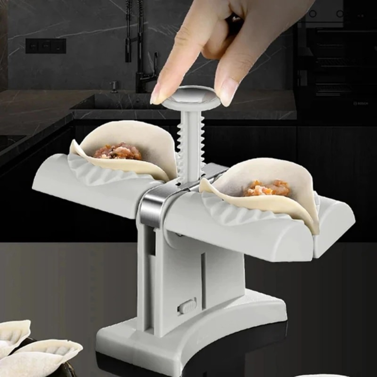 Máquina De Dumplings Empanadas Doble Manual Molde Empanadas - Imagen 3
