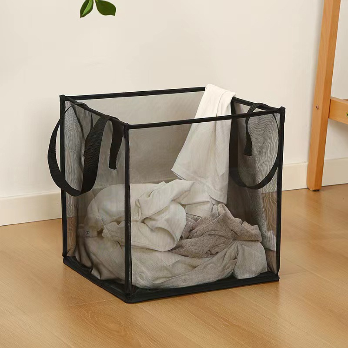 Cesto Ropa Sucia Plegable Con Asa Lavarropa - Imagen 2
