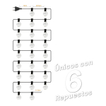 Pack Guirnalda Guia De 25 Luces Vintage + 6 Repuestos Oferta - Imagen 7