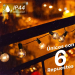 Pack Guirnalda Guia De 25 Luces Vintage + 6 Repuestos Oferta - Imagen 4