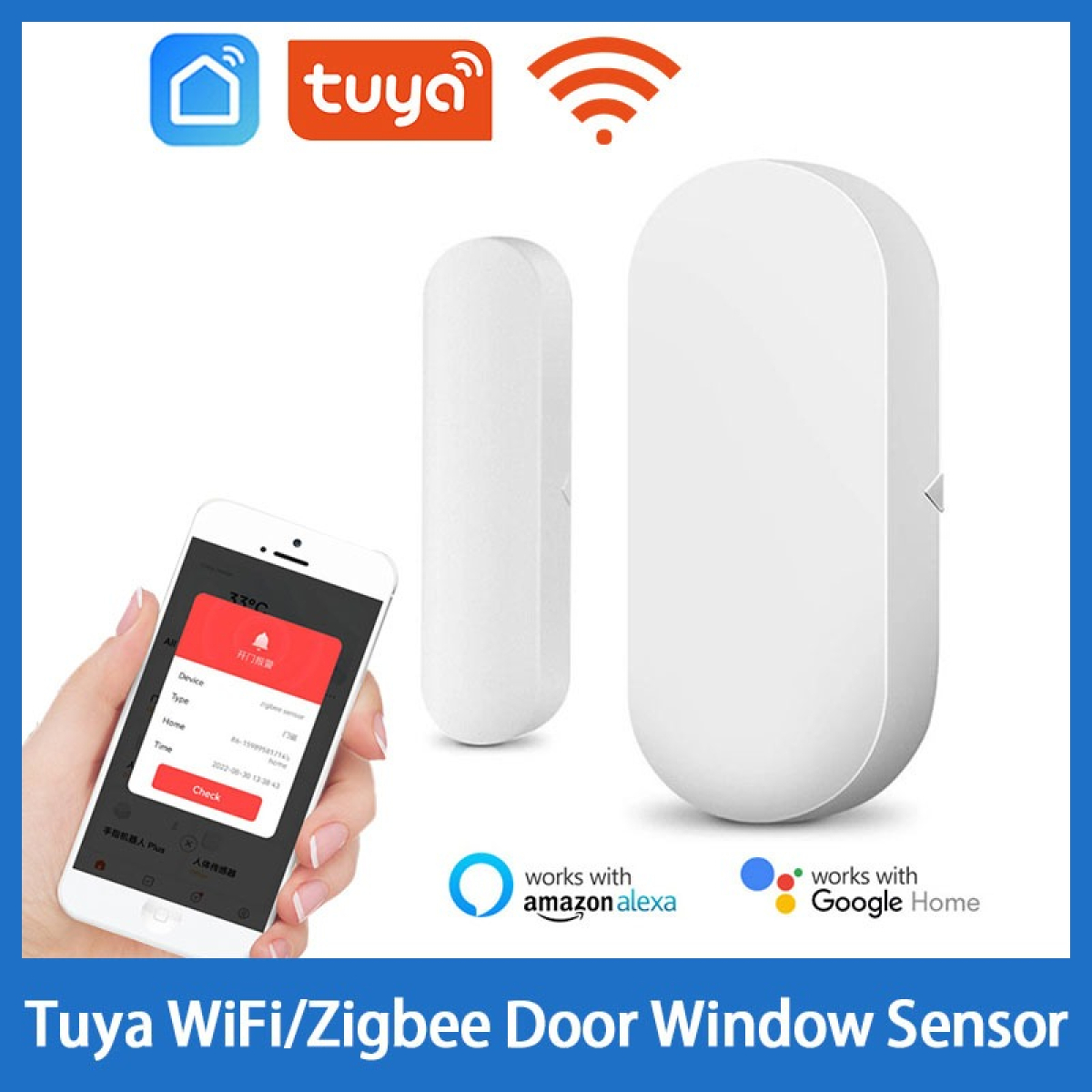 Sensor De Puerta Alarma Inalambrico Wifi Con App - Imagen 2