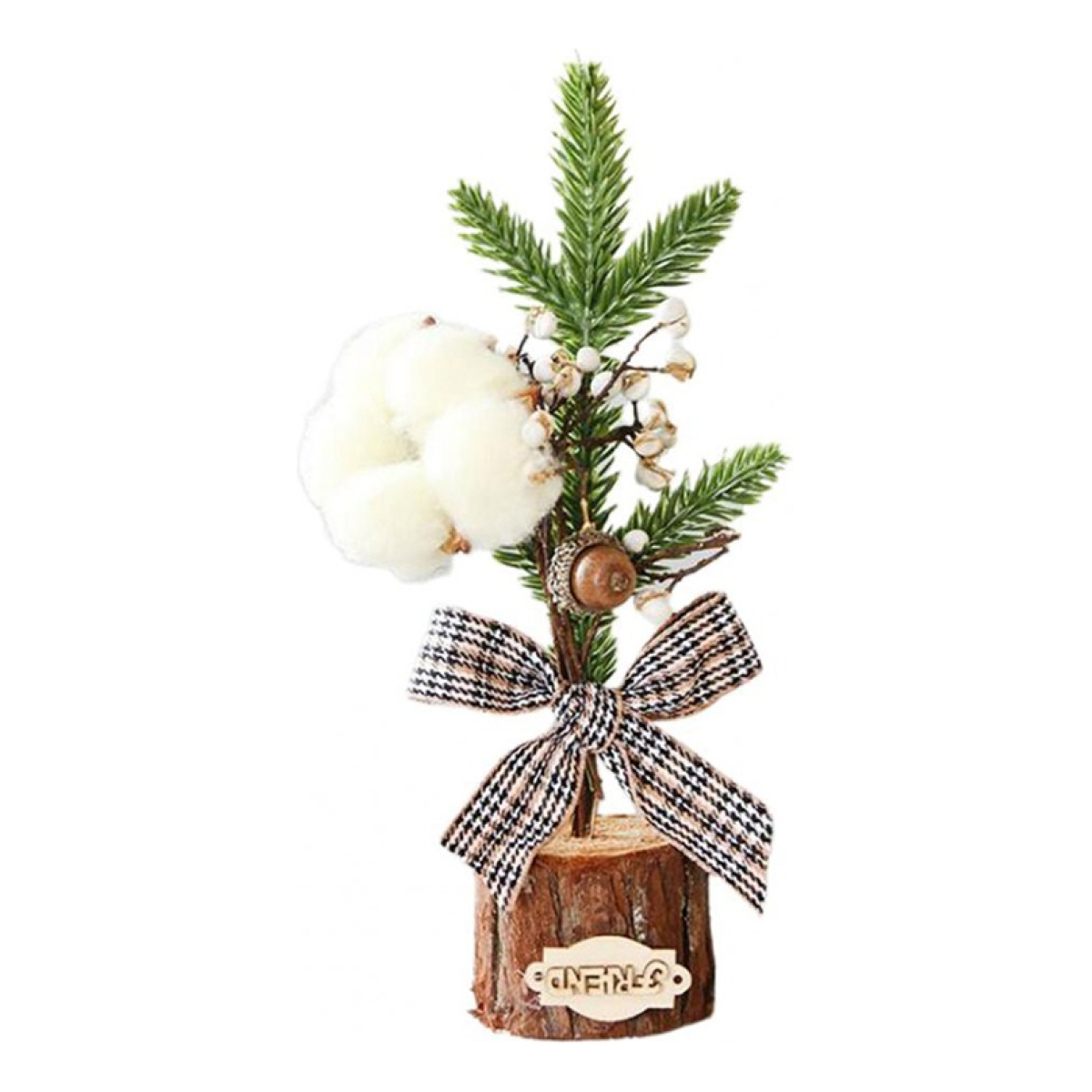 Adorno Decoracion Navidad Arbol Navideño De Escritorio 10 Cm - Imagen 6