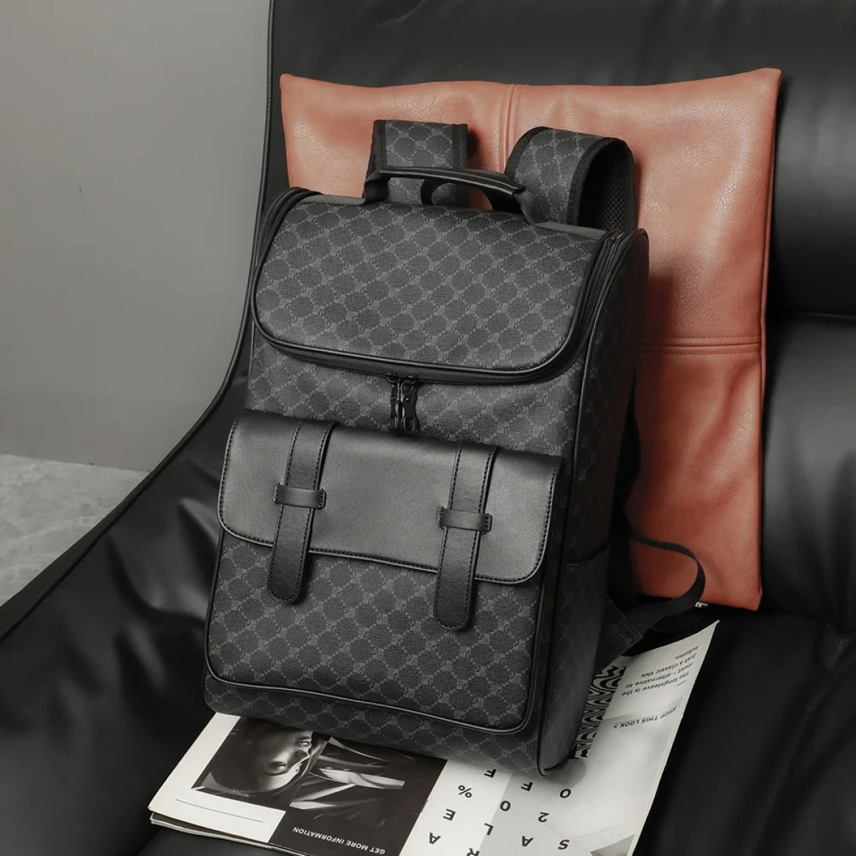 Mochila Laptop Diseño Moda Gran Capacidad Calidad - Imagen 2