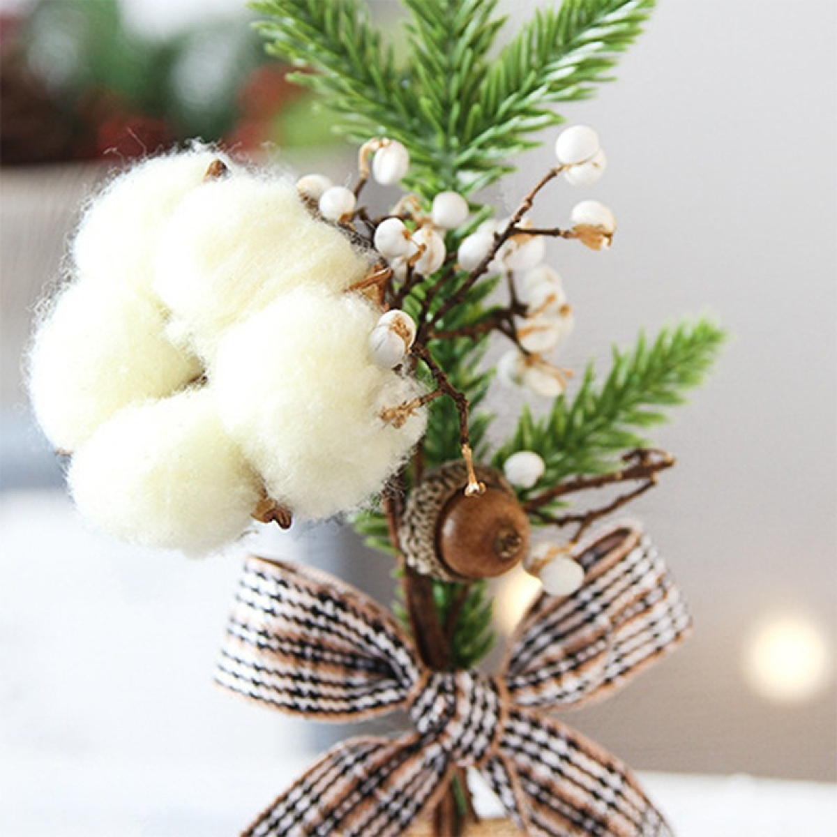 Adorno Decoracion Navidad Arbol Navideño De Escritorio 10 Cm - Imagen 3
