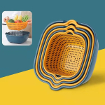 Set X3 Colador Escurridor Limpieza Frutas Verduras - Imagen 5