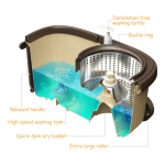 Mopa 360° Con Balde Centrifugador Secado Y Lavado - Imagen 8