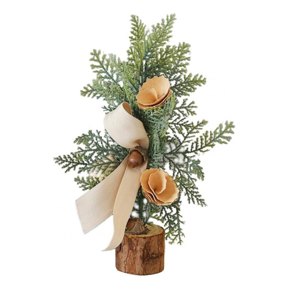 Adorno Decoracion Navidad Arbol Navideño De Escritorio 10 Cm - Imagen 1