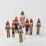 Set 9 Chirimbolos Adornos Navidad Madera Ideal Decorar - Imagen 5