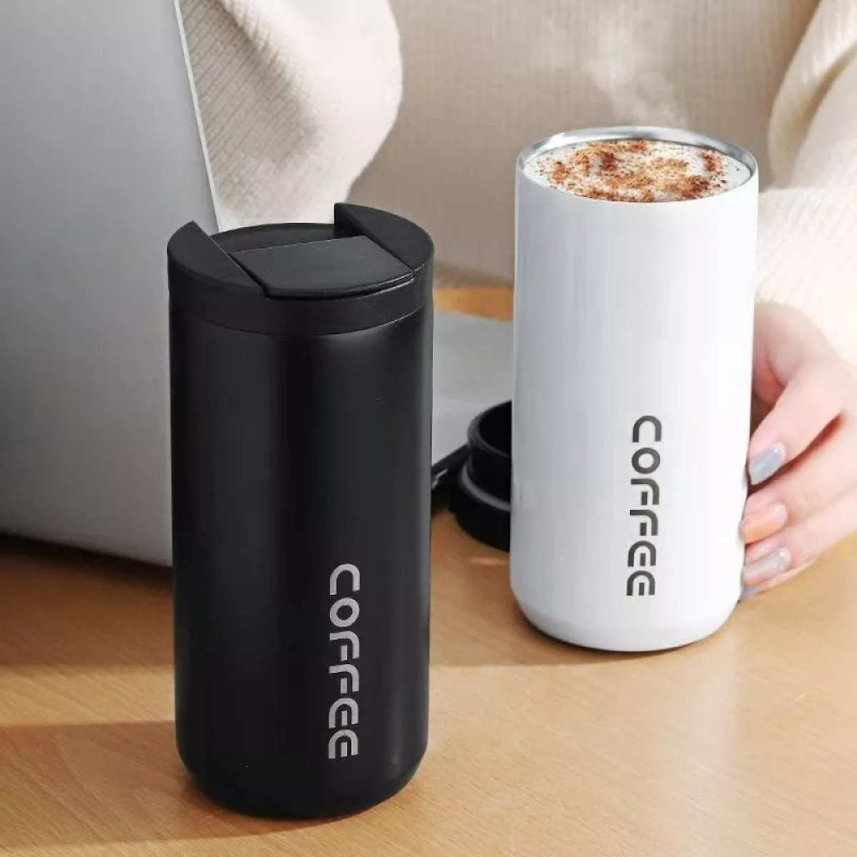 Termo Taza Vaso Termico Aislante Acero Inoxidable 400 Ml - Imagen 8