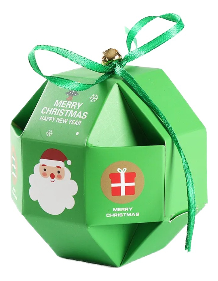 D_800386-MLU73193513911_122023-F.jpg Pack X 10 Caja De Regalo Con Forma De Bola De Navidad - Imagen 1