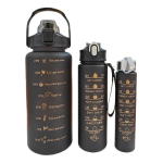 Pack x 3 Botella De Agua Motivacional Deportiva con frases