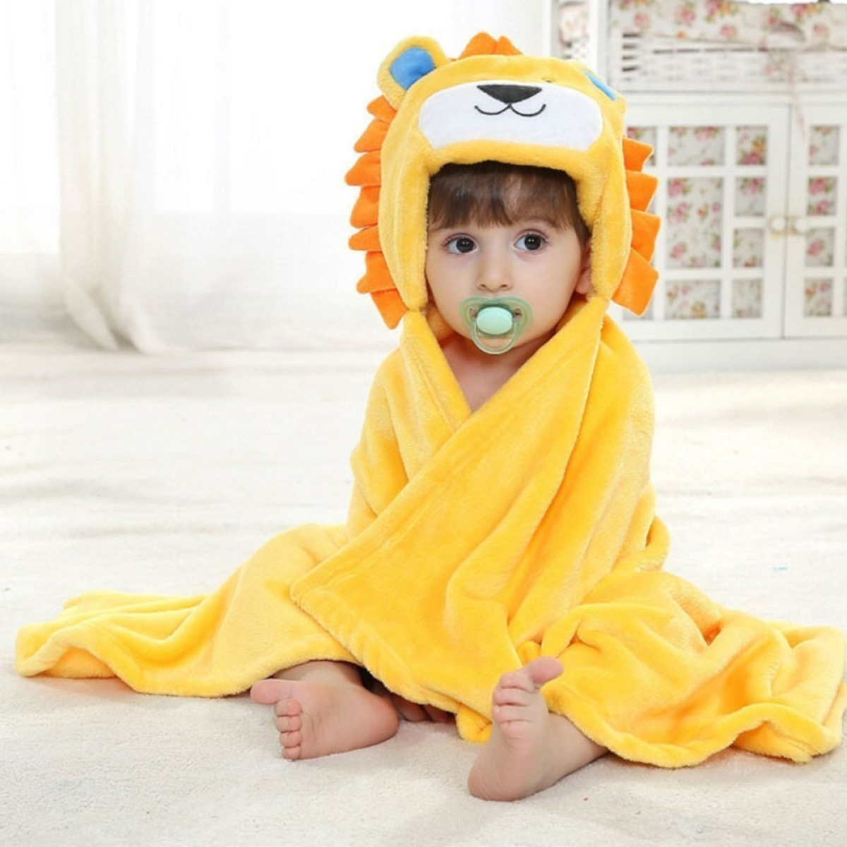 Manta De Bebe Capa De Baño Con Capucha Diseño Animales - Imagen 8