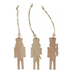 Set 9 Chirimbolos Adornos Navidad Madera Ideal Decorar - Imagen 4