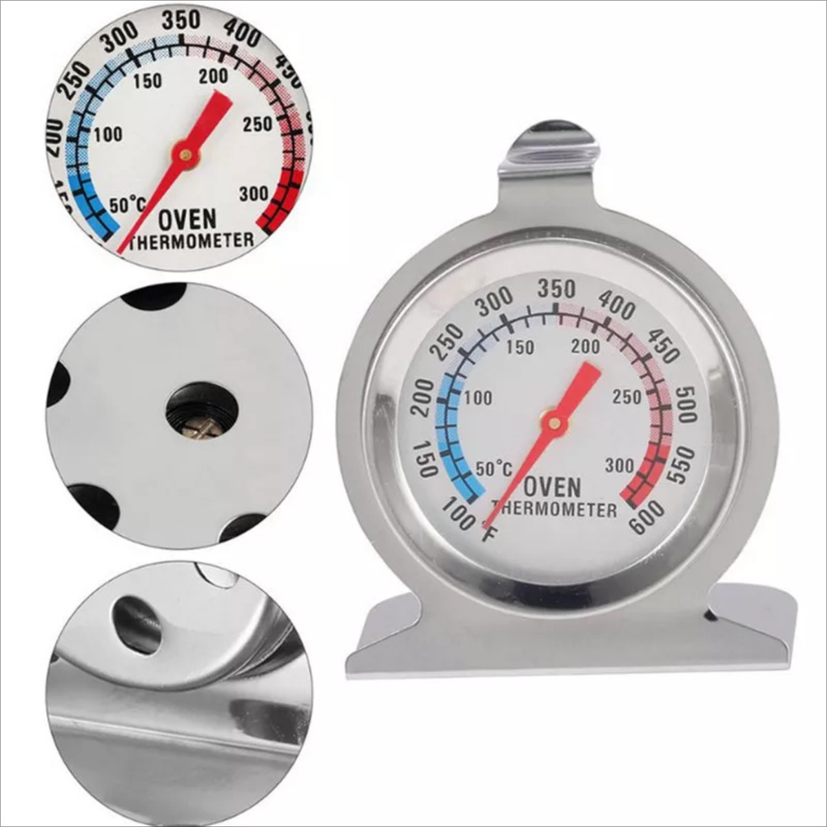Termometro Pirometro Análogo Ideal Para La Cocina 50° A 300° - Imagen 4