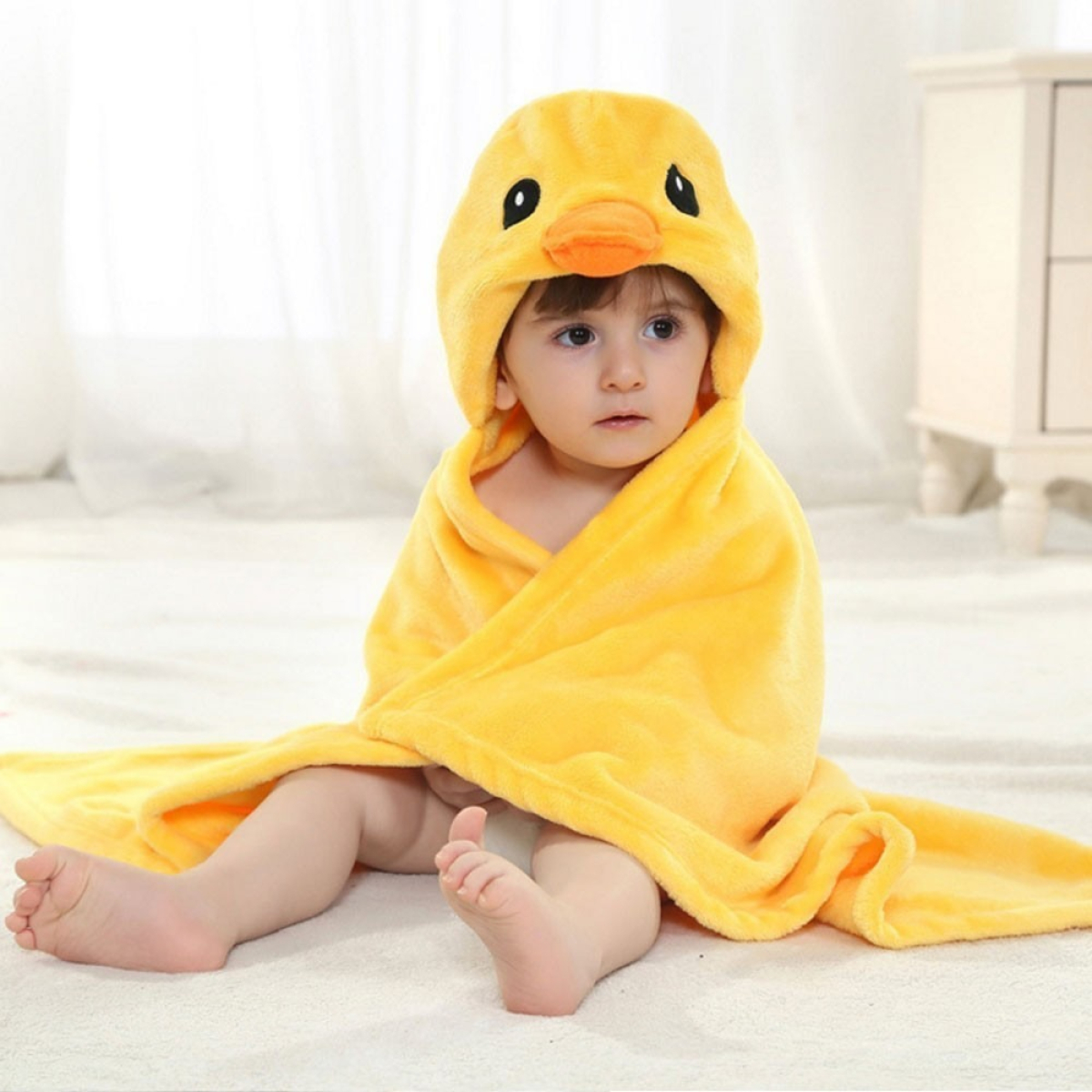Manta De Bebe Capa De Baño Con Capucha Diseño Animales - Imagen 18