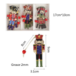 Set 9 Chirimbolos Adornos Navidad Madera Ideal Decorar - Imagen 6