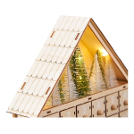 Calendario Adviento Navidad Grande Casita De Madera C/ Luces - Imagen 8