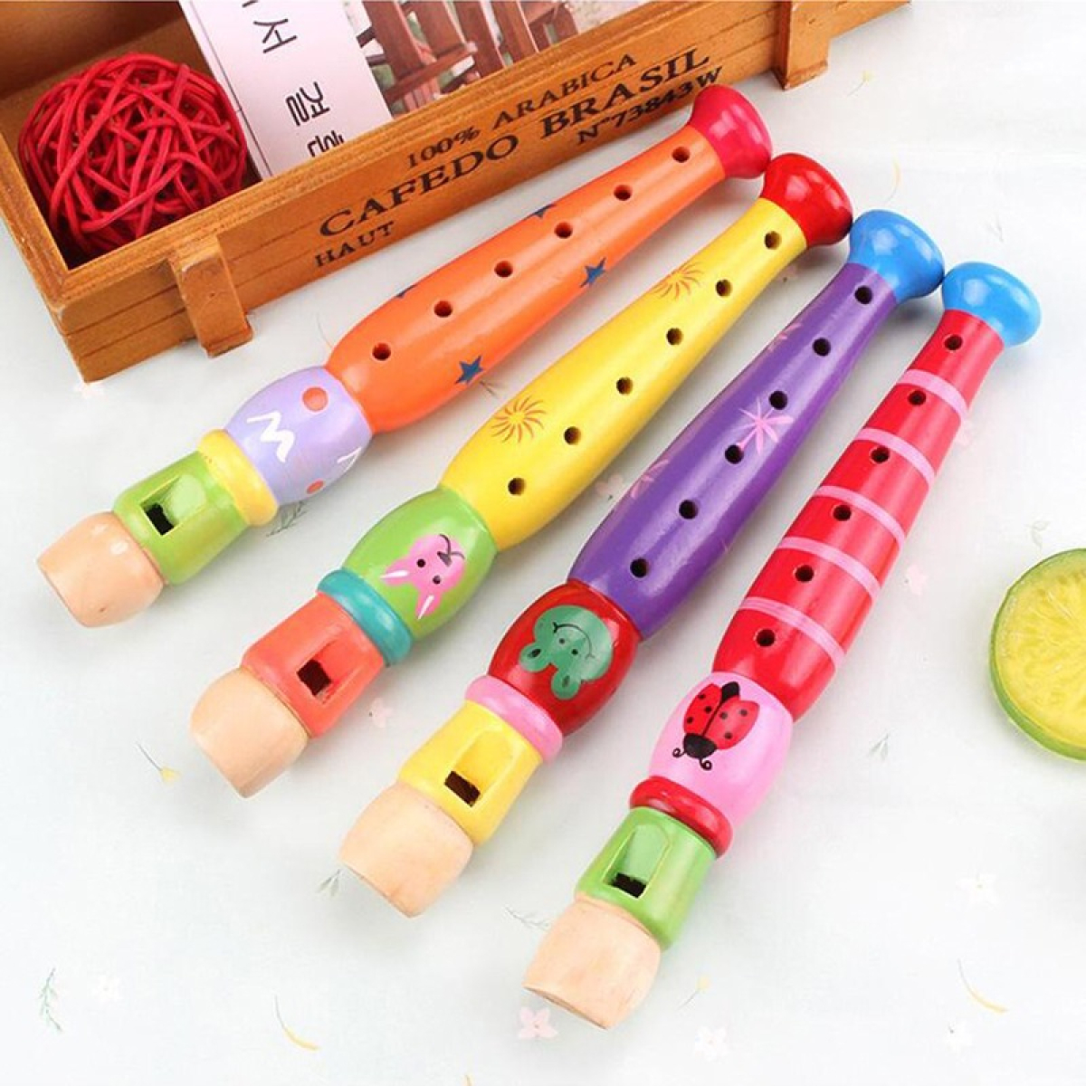Flauta Aprendizaje Madera Instrumento Musical Juguete Niños - Imagen 11