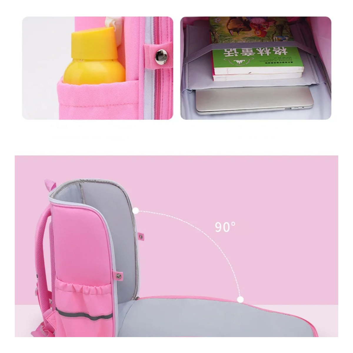 Mochila Infantil Reflectiva Escolar Gran Capacidad Diseño 3d - Imagen 4