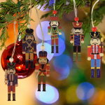 Set 9 Chirimbolos Adornos Navidad Madera Ideal Decorar - Imagen 3