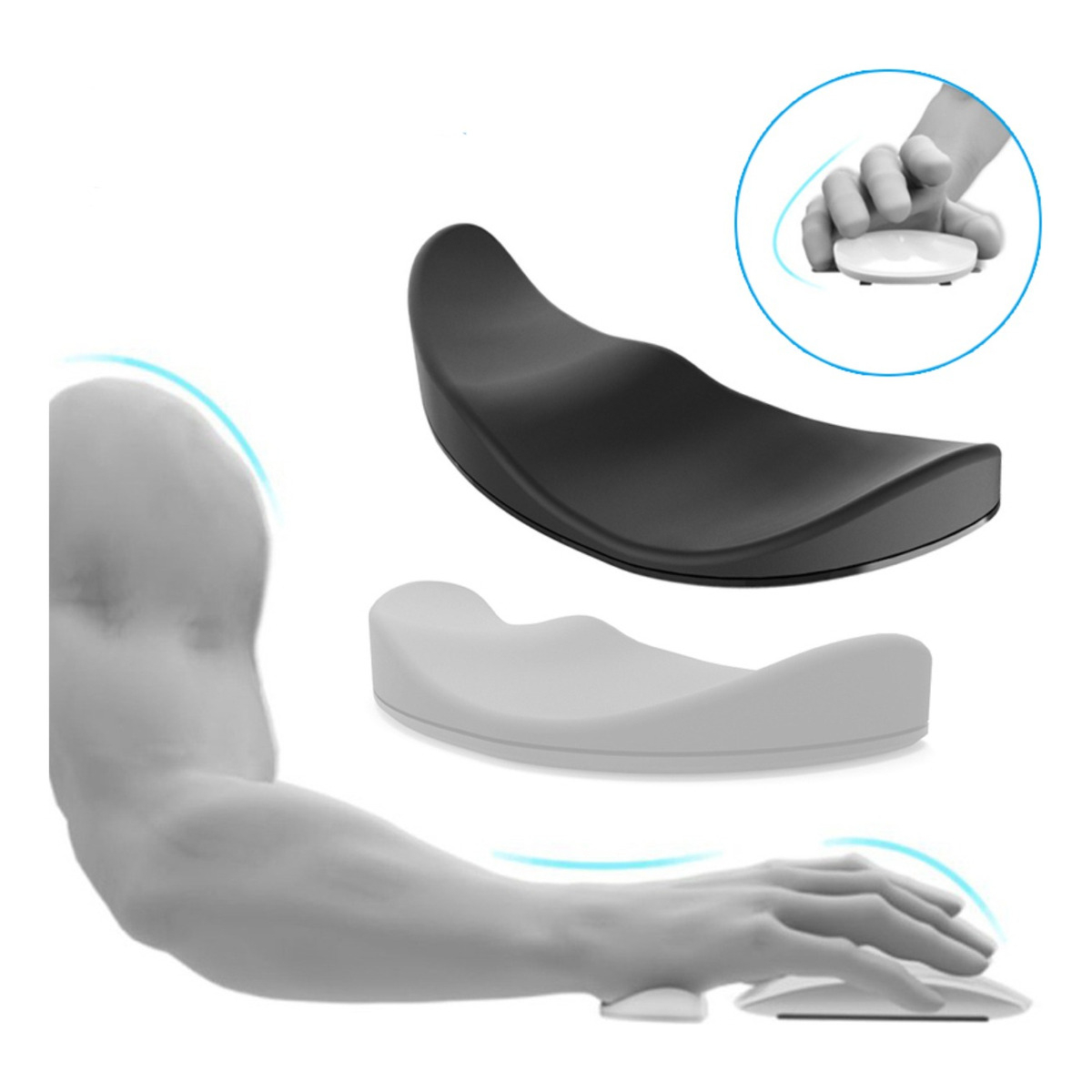 Soporte De Muñeca Acolchonado Ergonomico Accesorio Para Pc - Imagen 8