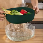 Colador Escurridor De Vegetales Doble Capa Anti Polvo - Imagen 4