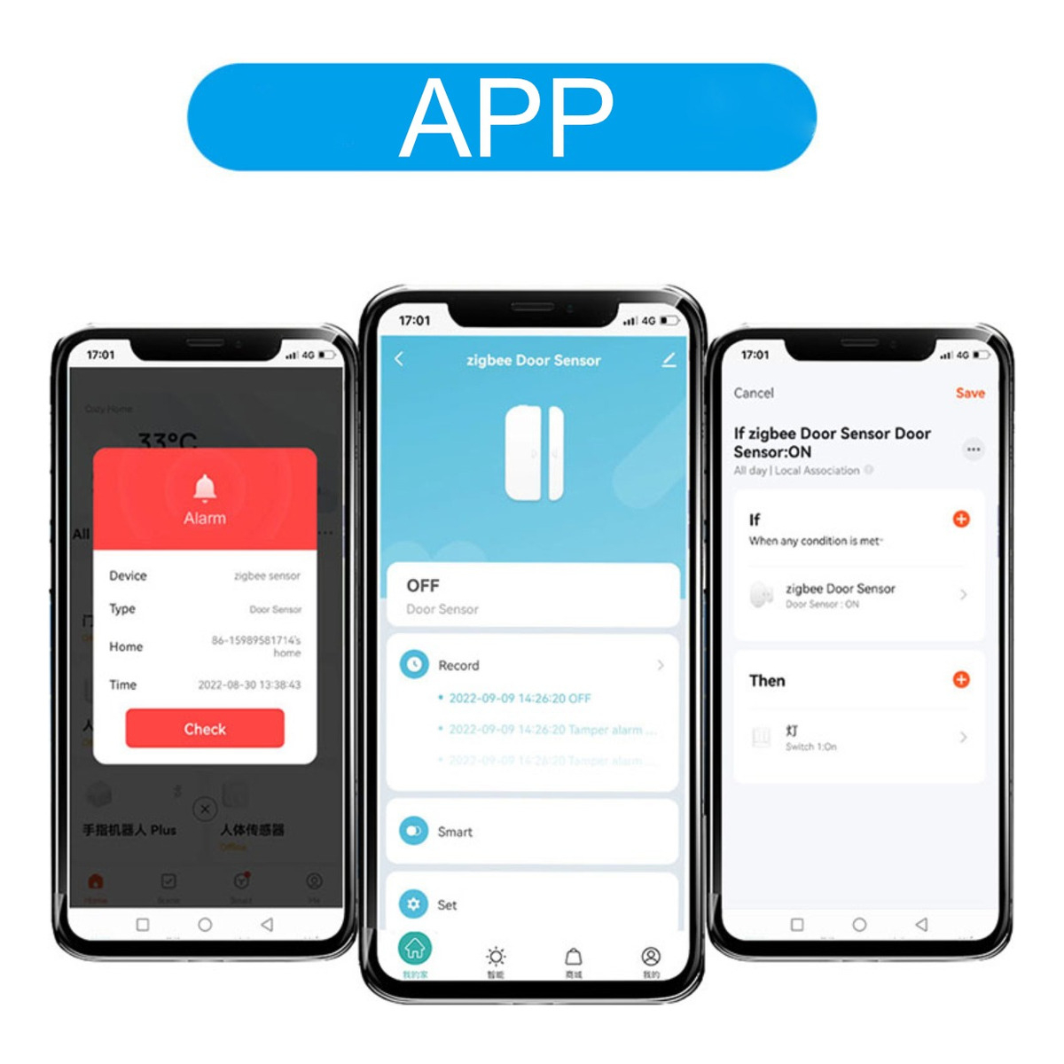 Sensor De Puerta Alarma Inalambrico Wifi Con App - Imagen 4