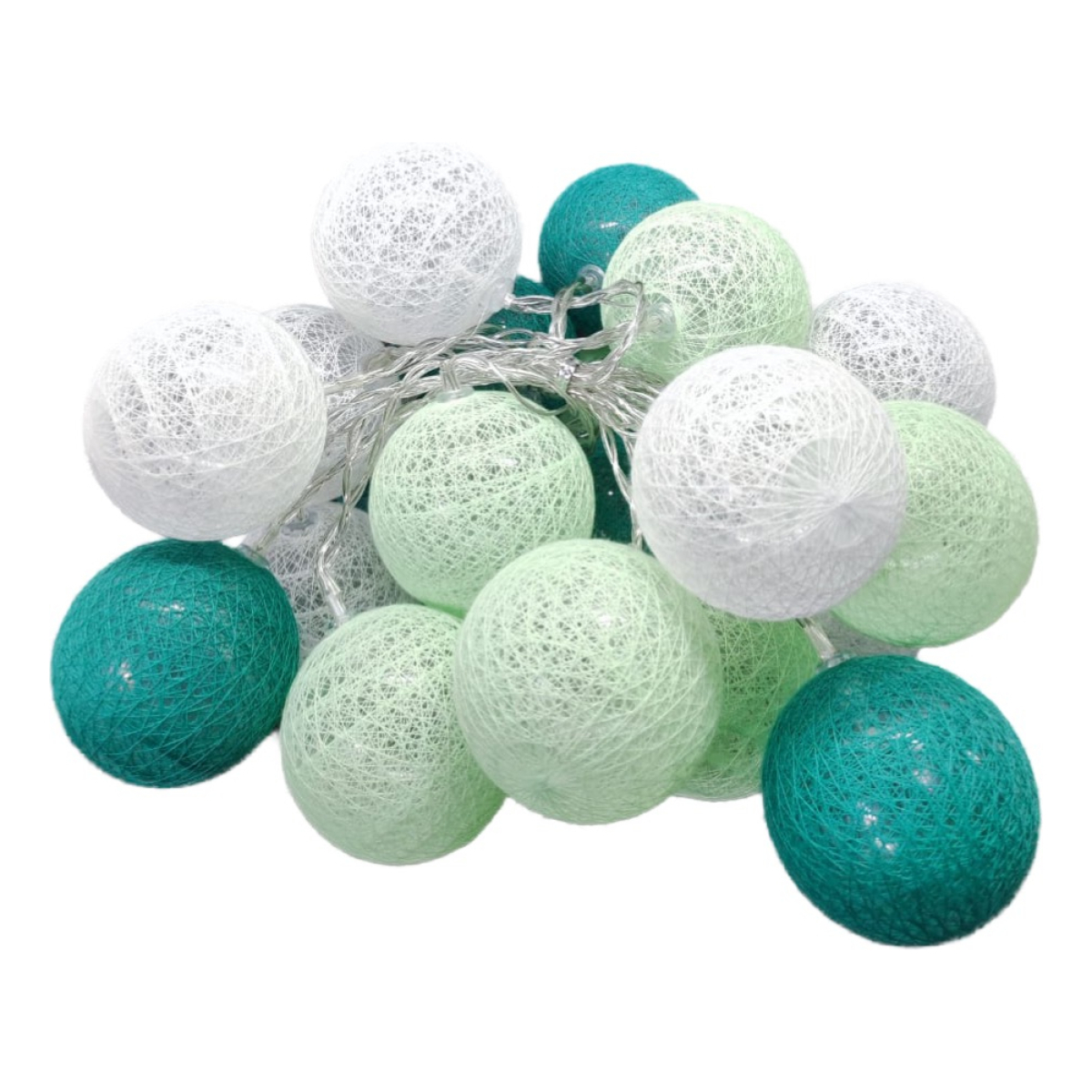 Guias Luces Cotton Ball Con Forma Esfera Led 3 Metros Guia - Imagen 33