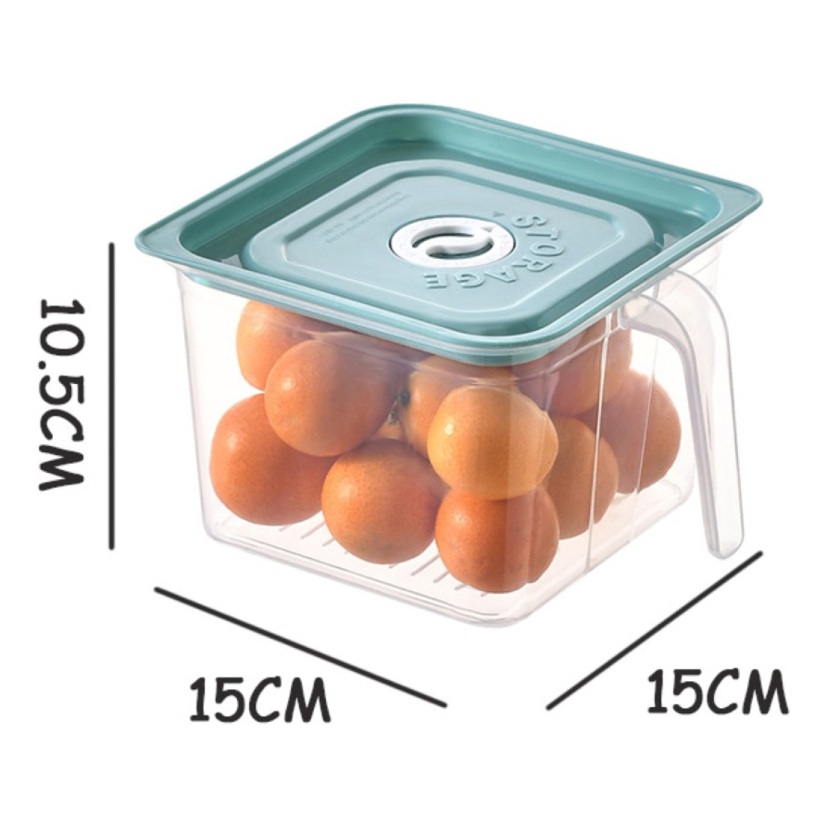 Organizador Alimentos De Cocina Heladera 2,5 Lts Colores - Imagen 2
