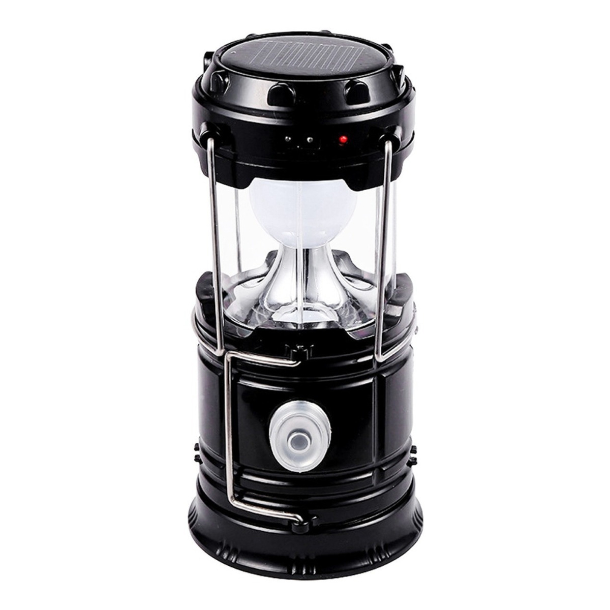 Linterna Farol Led Solar Lampara Camping Usb 2 En 1 - Imagen 1