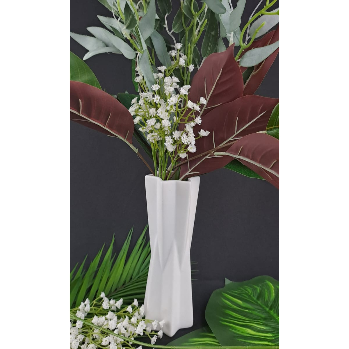 Florero Centro De Mesa Ceramica Mate - Estrella 21cm - Imagen 2