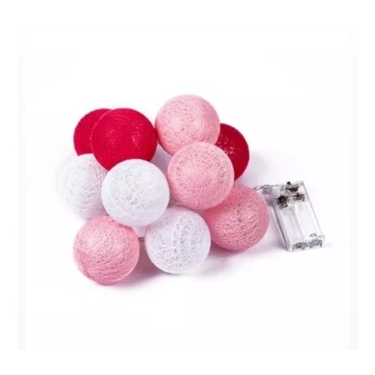 Guias Luces Cotton Ball Con Forma Esfera Led 3 Metros Guia - Imagen 7