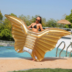 Inflable Alas Grandes Para Pileta Colchoneta Con Brillos - Imagen 4